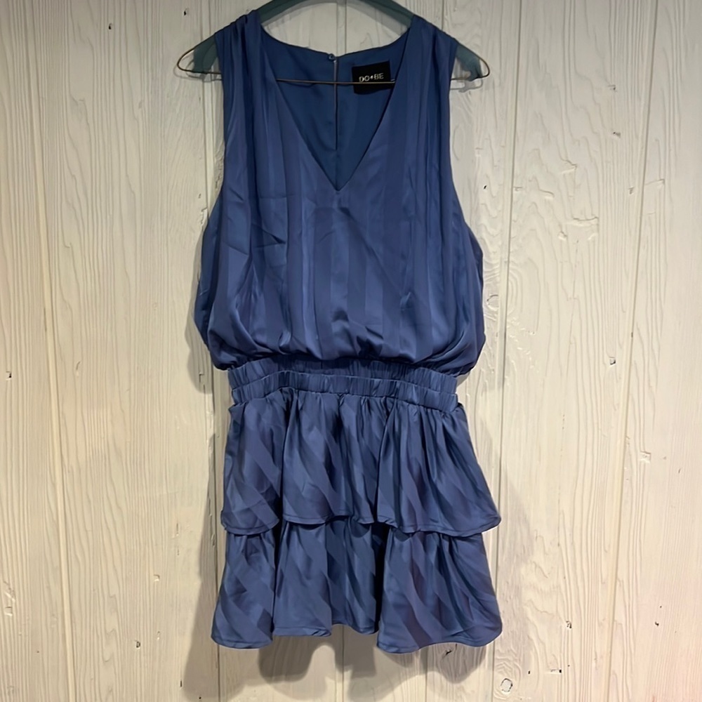 Do + BE Sleeveless Blousy Top with Tiered Skirt Bottom, Size M